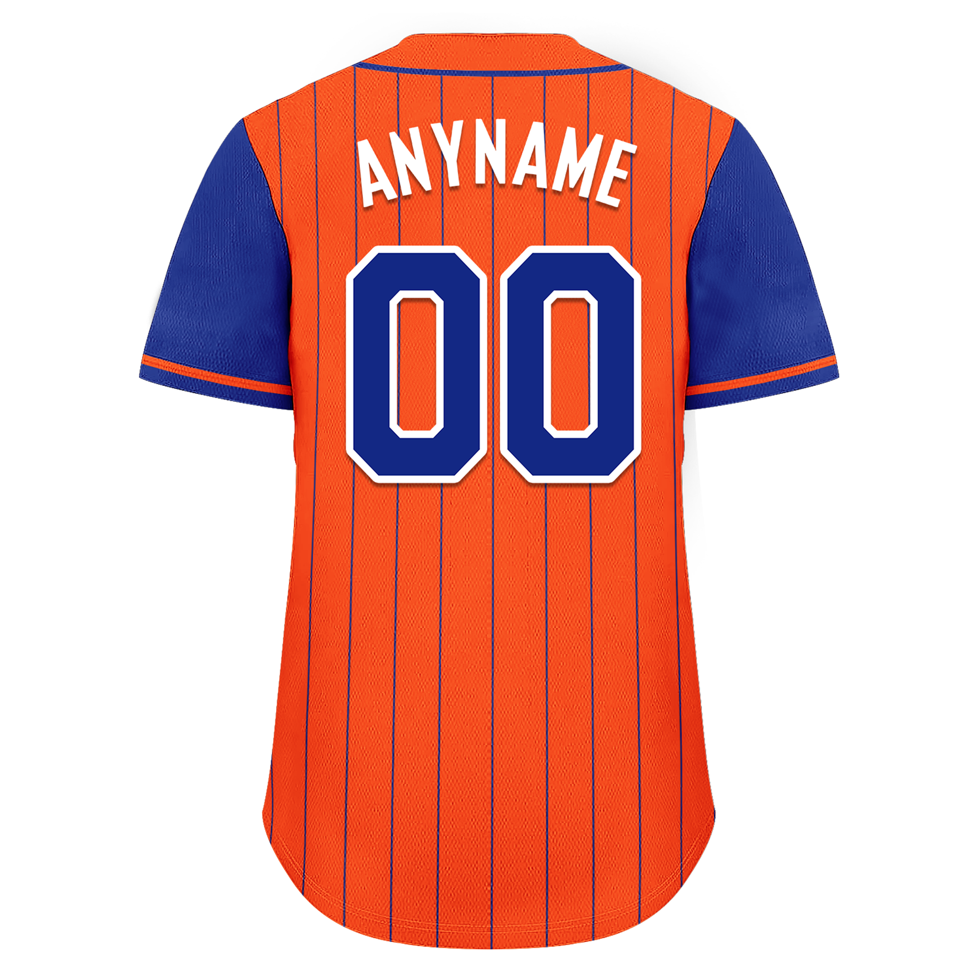 Custom Orange Blue Stripe Fashion Personalized Authentic Baseball Jersey BSBJ01-D017249