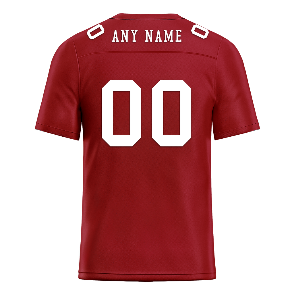 Custom Red Classic Style Personalized Authentic Football Jersey FBJ02-bd0a700a