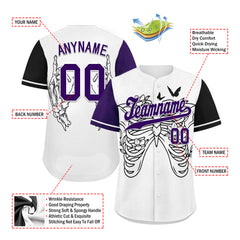 Custom Gothic Personalized Authentic Baseball Jersey BSBJ01-E06006