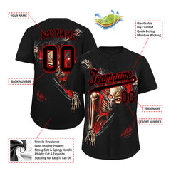 Custom Gothic Personalized Authentic Baseball Jersey BSBJ01-E06001