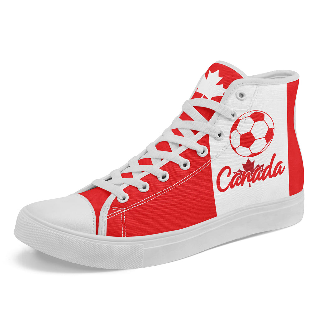 Custom 2026 World Cup Canada Sneakers DIY Country Flag Running Shoes Lightweight Sport Shoes Gift for Football Fans Personalized Team Name and Logo FN024-F023064-2