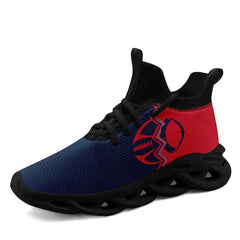 Custom Red Blue Massachusetts Maxsoul Shoes Personalized Sneaker FN030A-D028017-29