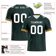 Custom Green Green Bay Personalized Authentic Football Jersey FBJ02-D020263-13