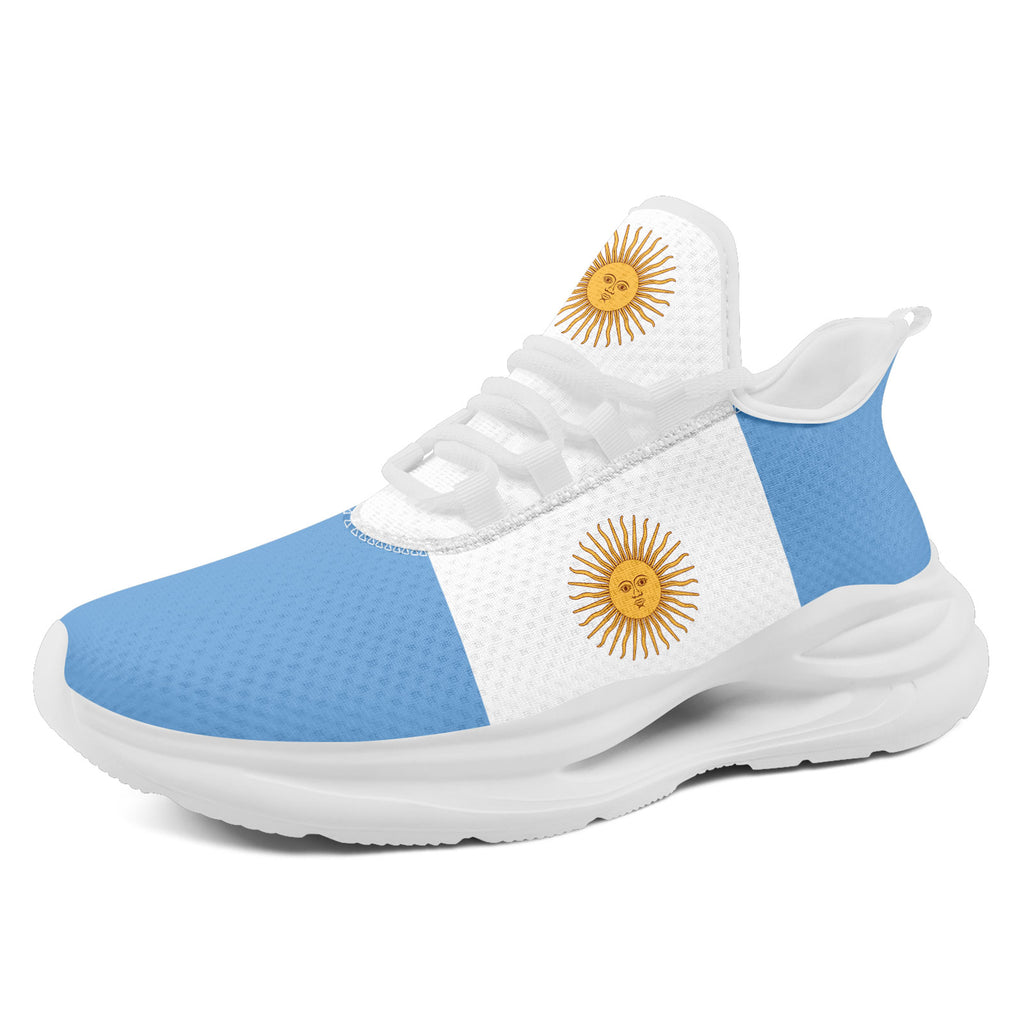 Custom 2026 World Cup Argentina Sneakers DIY Country Flag Running Shoes Lightweight Sport Shoes Gift for Football Fans Personalized Team Name and Logo FN079-F027048-1