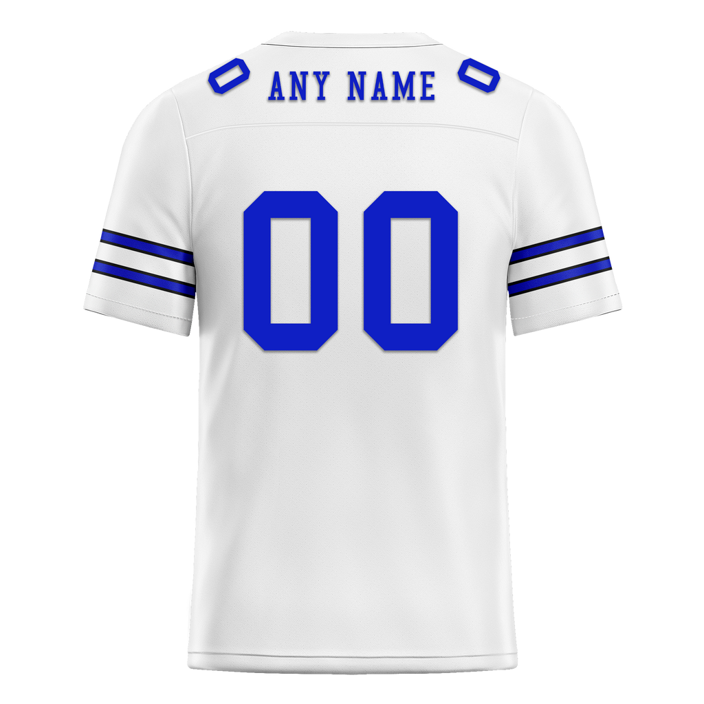 Custom White Classic Style Personalized Authentic Football Jersey FBJ02-bd0a700e