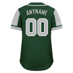 Custom Green Gray Raglan Sleeves Personalized Authentic Baseball Jersey BSBJ01-D017174