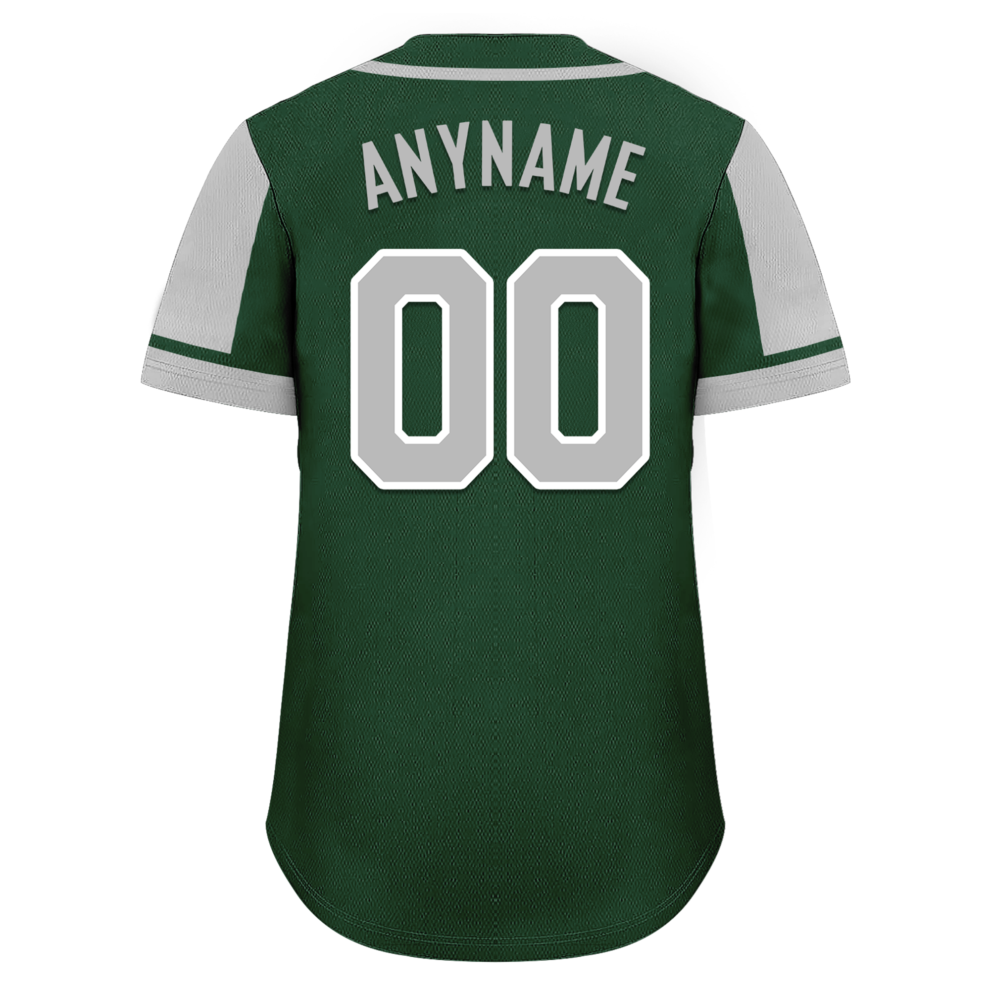 Custom Green Gray Raglan Sleeves Personalized Authentic Baseball Jersey BSBJ01-D017174