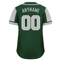 Custom Green Gray Raglan Sleeves Personalized Authentic Baseball Jersey BSBJ01-D017174