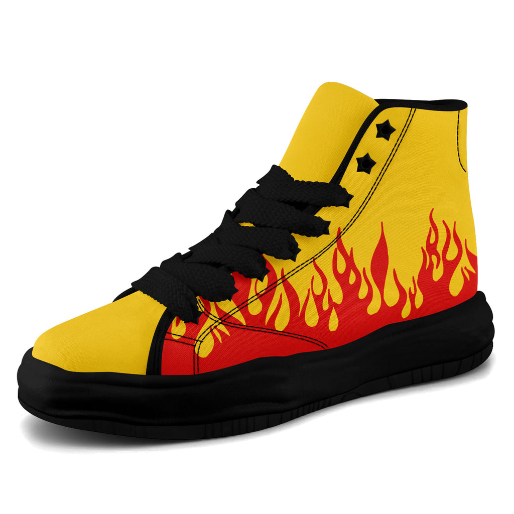 Custom Red Yellow Kansas City Football Jersey and Firesoul Sports Shoes Combo Offer Personalized Combo ZH-D020273-18