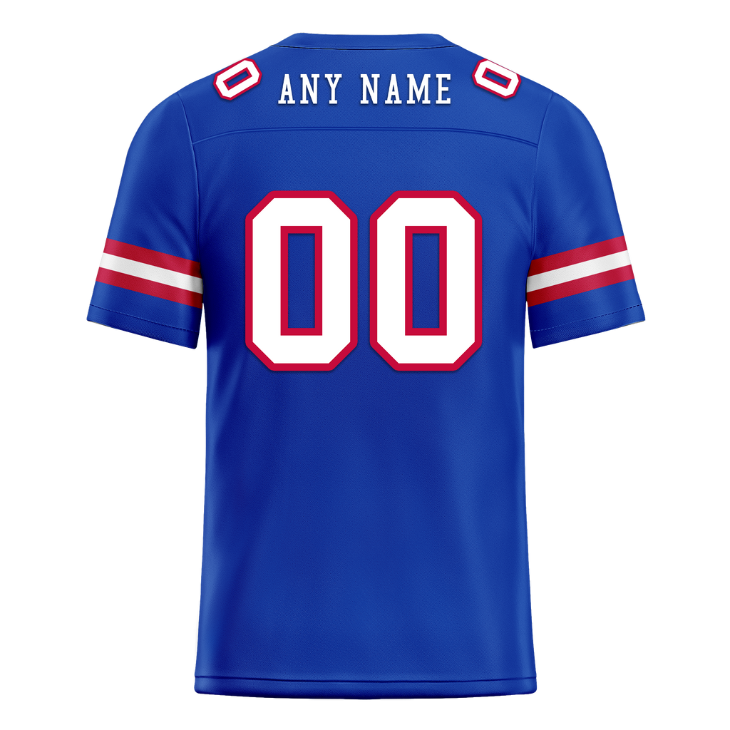 Custom Blue Classic Style Personalized Authentic Football Jersey FBJ02-bd0a70ca