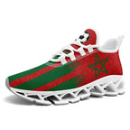 Custom Morocco 2026 World Cup Sneakers DIY Country Flag Running Shoes Lightweight Sport Shoes Gift for Football Fans Personalized Team Name and Logo FN003XD-F009086-2