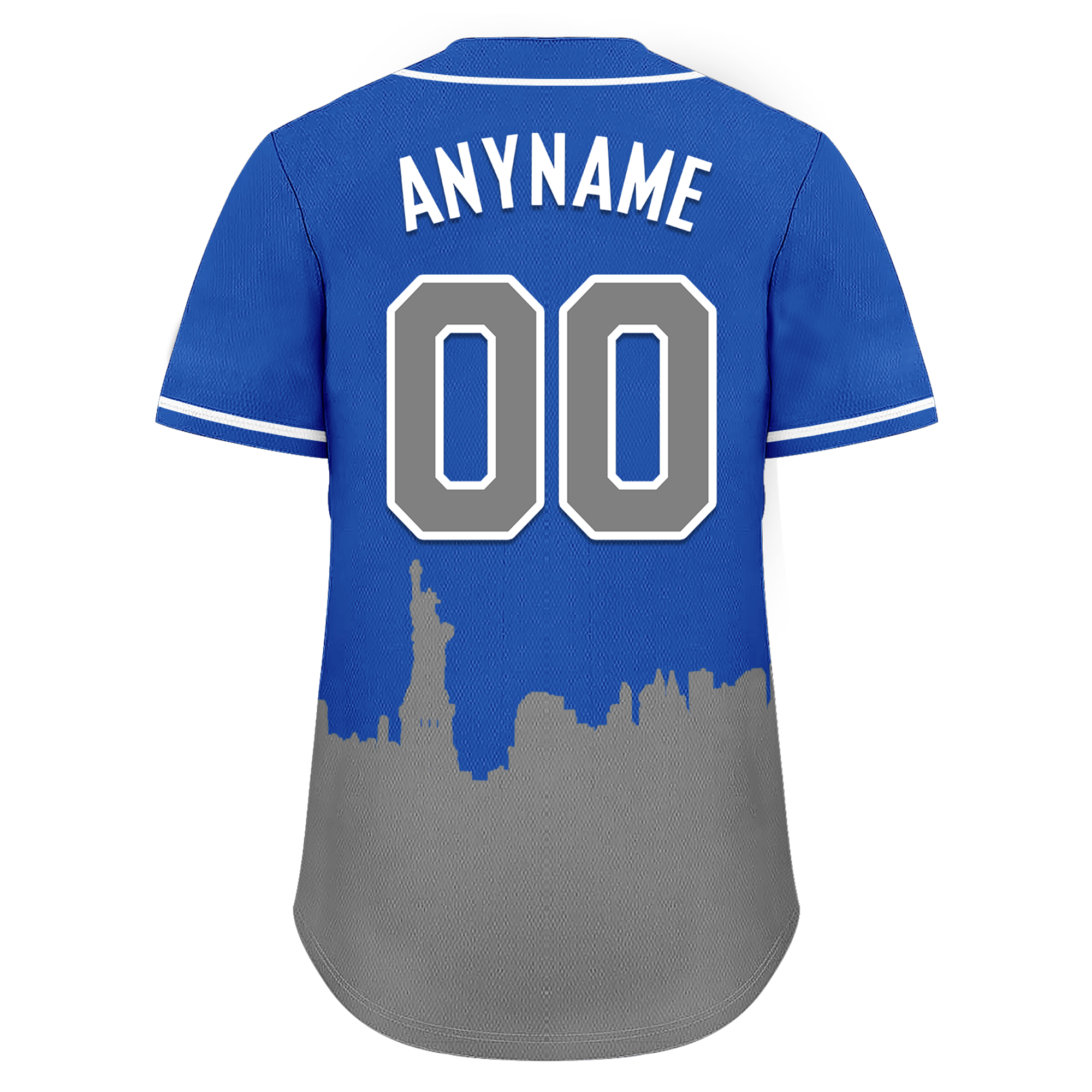 Custom Blue Gray City Edition Personalized Authentic Baseball Jersey BSBJ01-D017124