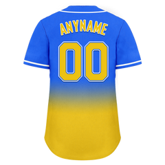 Custom Blue Yellow Fade Fashion Personalized Authentic Baseball Jersey BSBJ01-D0a70c0