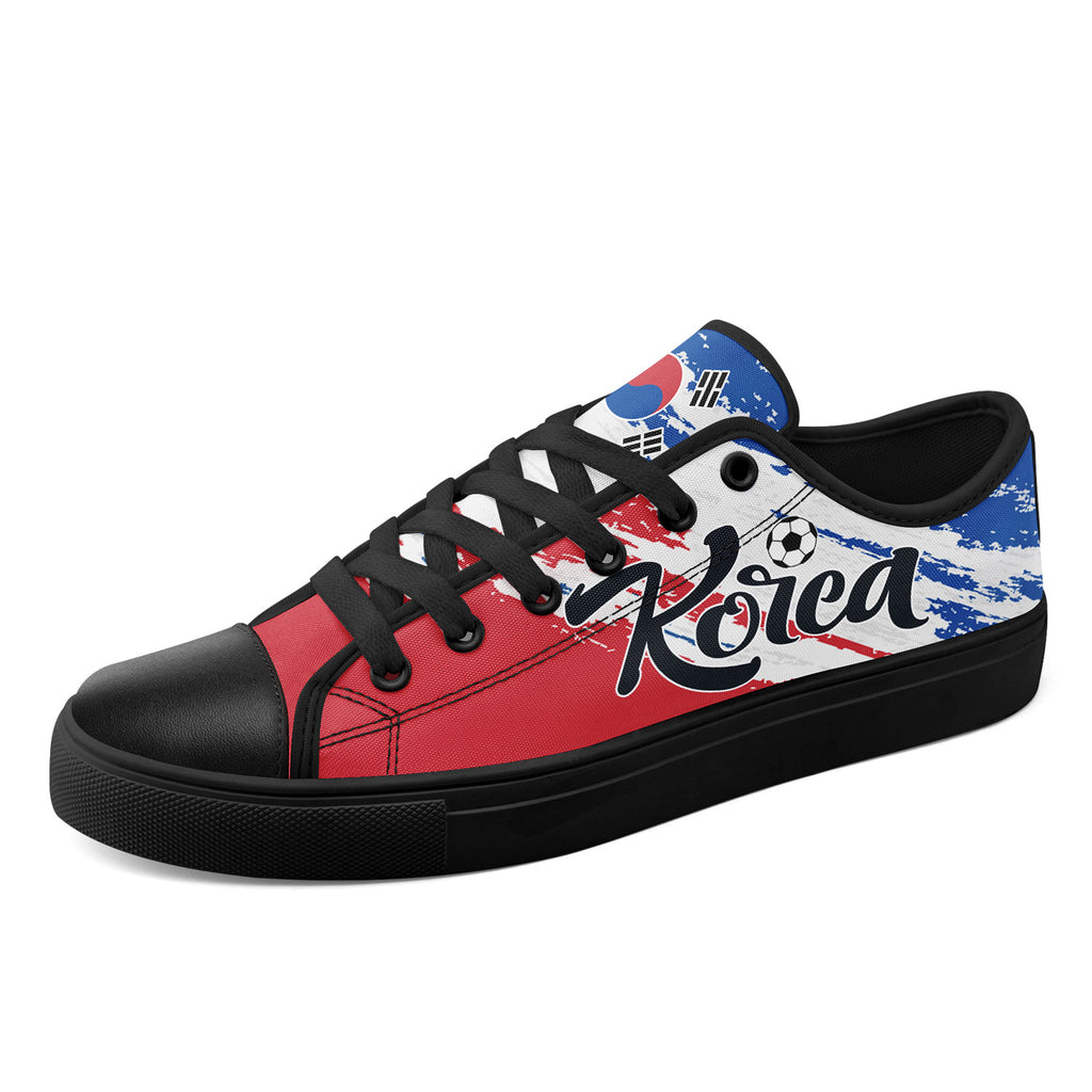 Custom South Korea 2026 World Cup Sneakers DIY Country Flag Running Shoes Lightweight Sport Shoes Gift for Football Fans Personalized Team Name and Logo FN027-F009081-2