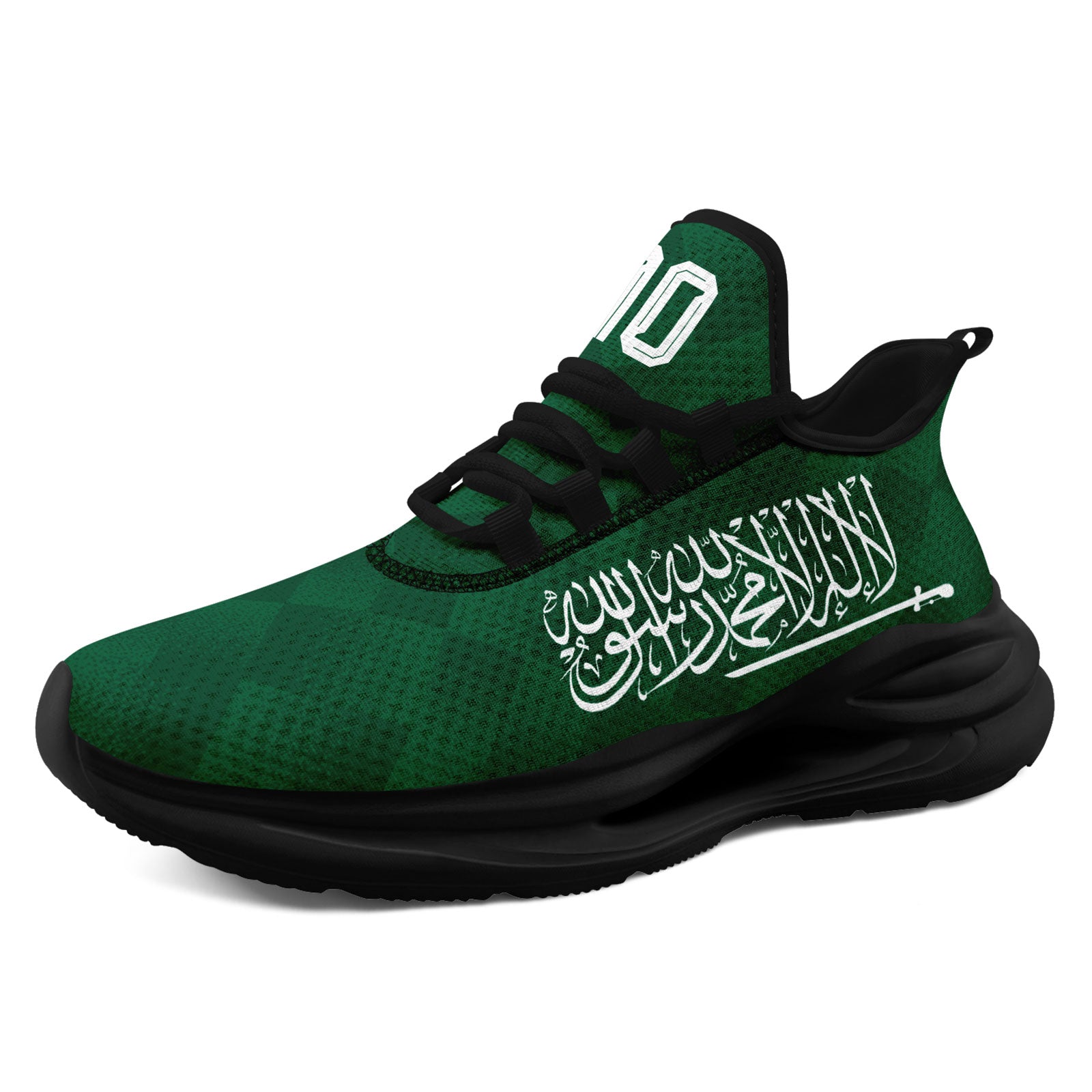 Custom Saudi Arabia 2026 World Cup Sneakers DIY Country Flag Running Shoes Lightweight Sport Shoes Gift for Football Fans Personalized Team Name and Logo FN079-F009093-1