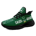 Custom Saudi Arabia 2026 World Cup Sneakers DIY Country Flag Running Shoes Lightweight Sport Shoes Gift for Football Fans Personalized Team Name and Logo FN079-F009093-3