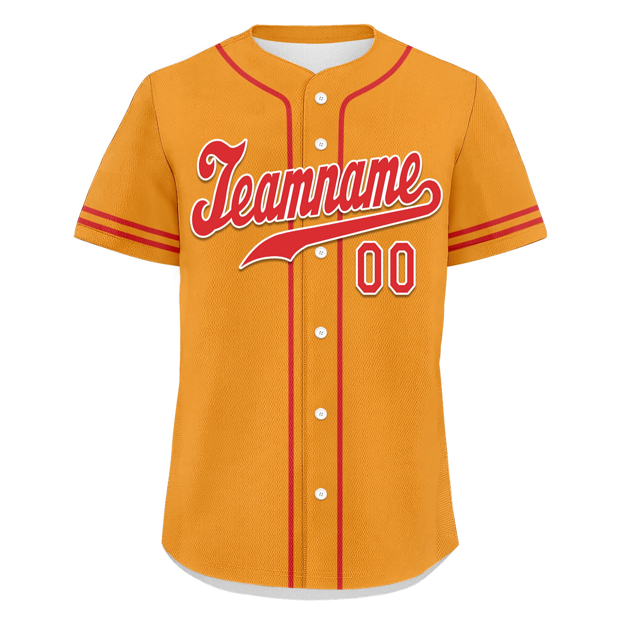 Custom Yellow Classic Style Red Personalized Authentic Baseball Jersey UN002-bd0b00d8-ad