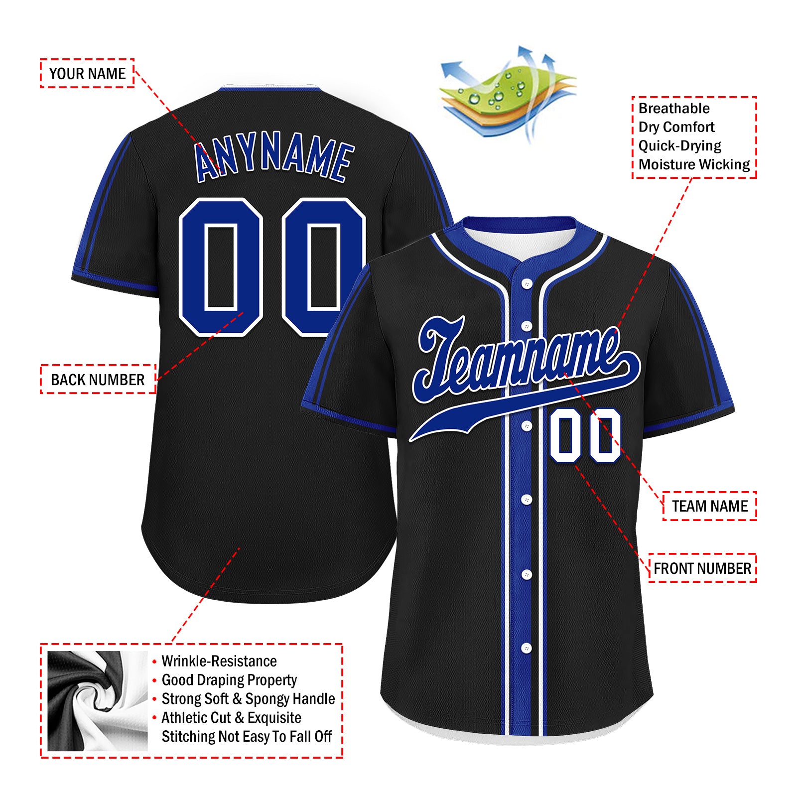 Custom Vintage Personalized Authentic Baseball Jersey BSBJ01-E025021-9