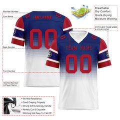 Custom Blue White New York Football Jersey and Hat Combo Offer Personalized Combo ZH-D020326-21