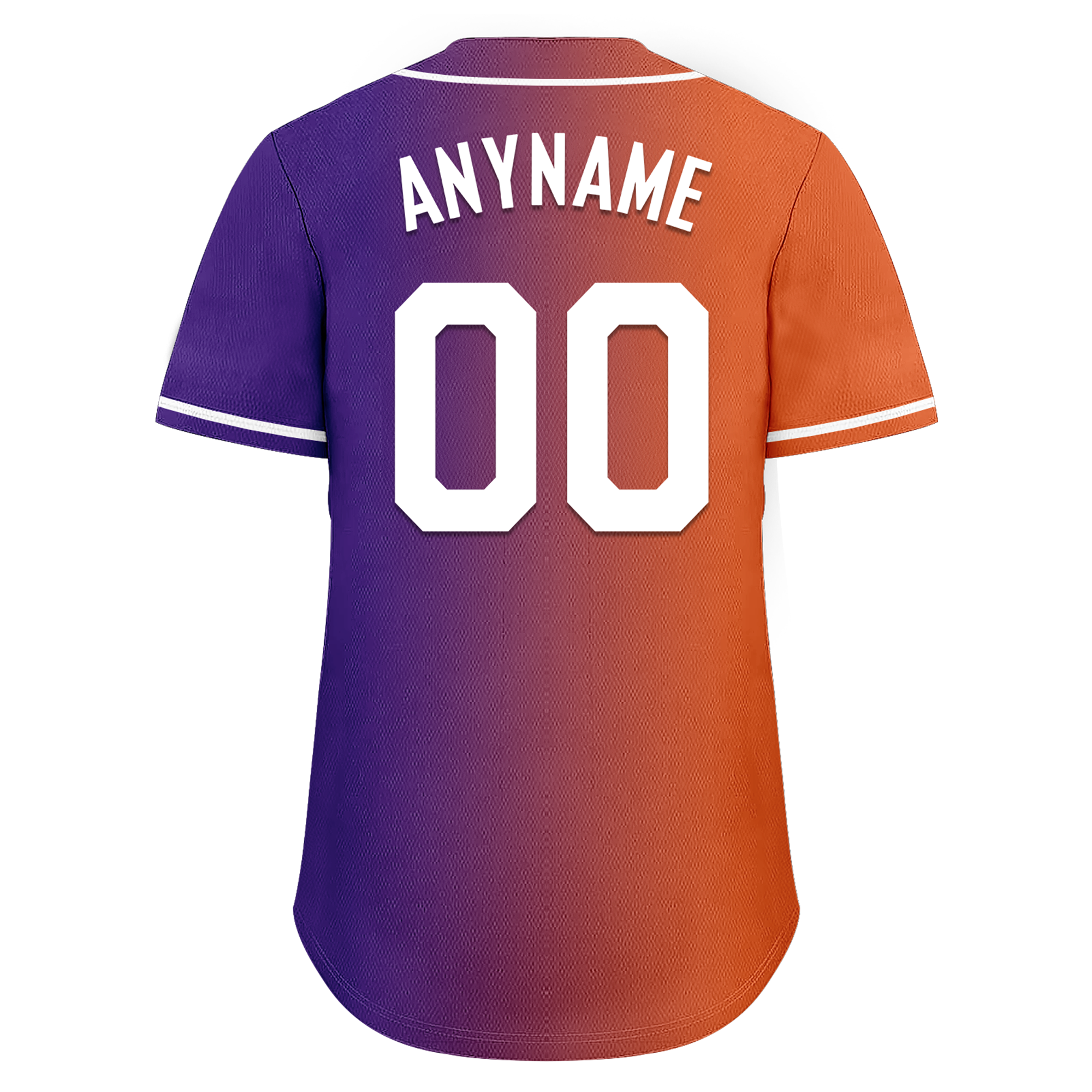 Custom Orange Purple Gradient Fashion Personalized Authentic Baseball Jersey BSBJ01-D0a7a08