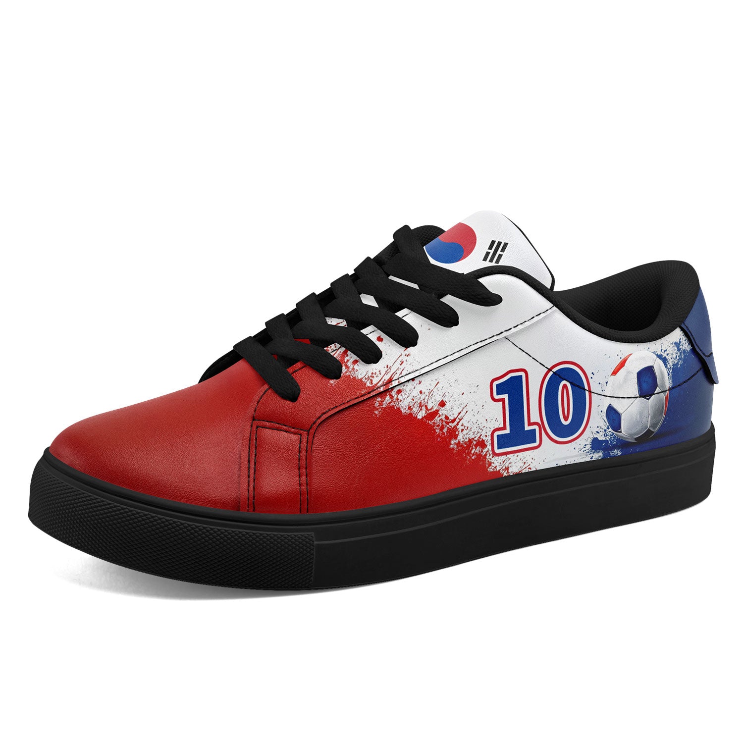 Custom South Korea 2026 World Cup Sneakers DIY Country Flag Running Shoes Lightweight Sport Shoes Gift for Football Fans Personalized Team Name and Logo FN023-F009080-4
