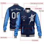 Custom Black Blue Carolina Jacket and Sports Shoes Combo Offer Personalized Combo ZH-D020294-5