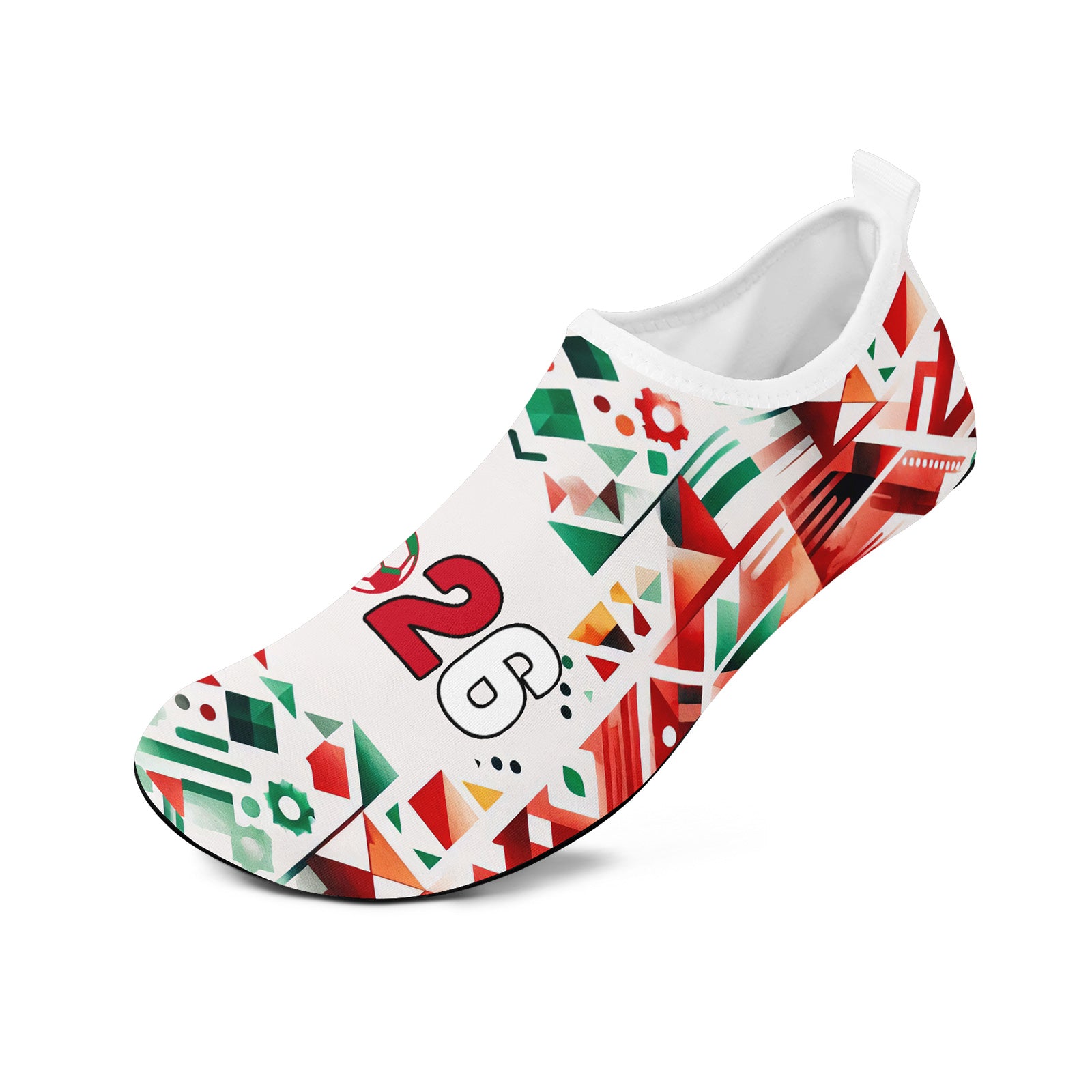 Custom 2026 World Cup Mexico Sneakers DIY Country Flag Running Shoes Lightweight Sport Shoes Gift for Football Fans Personalized Team Name and Logo FN086-F023097-2