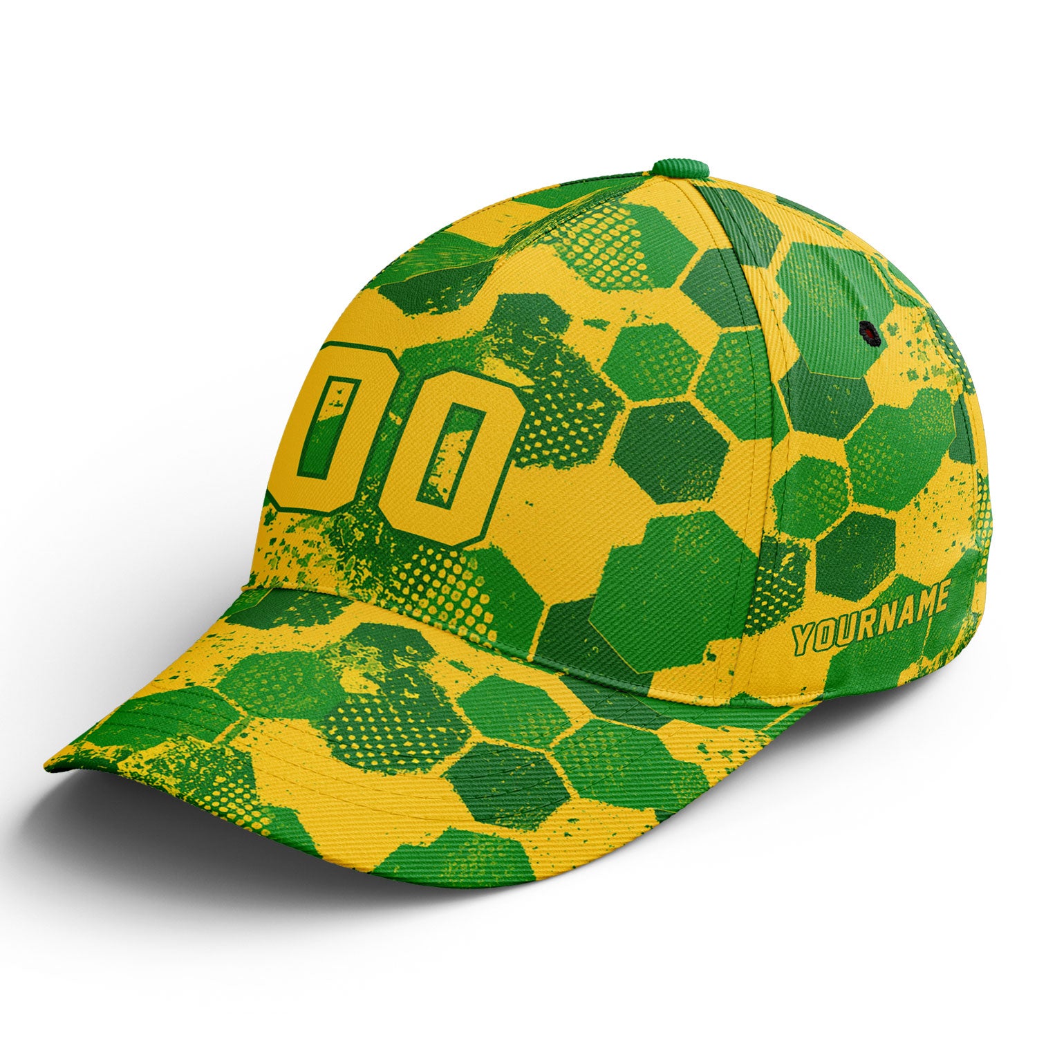 Personalized 2026 Brazil Soccer Fan Hat - Add Your Name & Design Custom 2026 Football Tournament Hat YW061-F027087-3