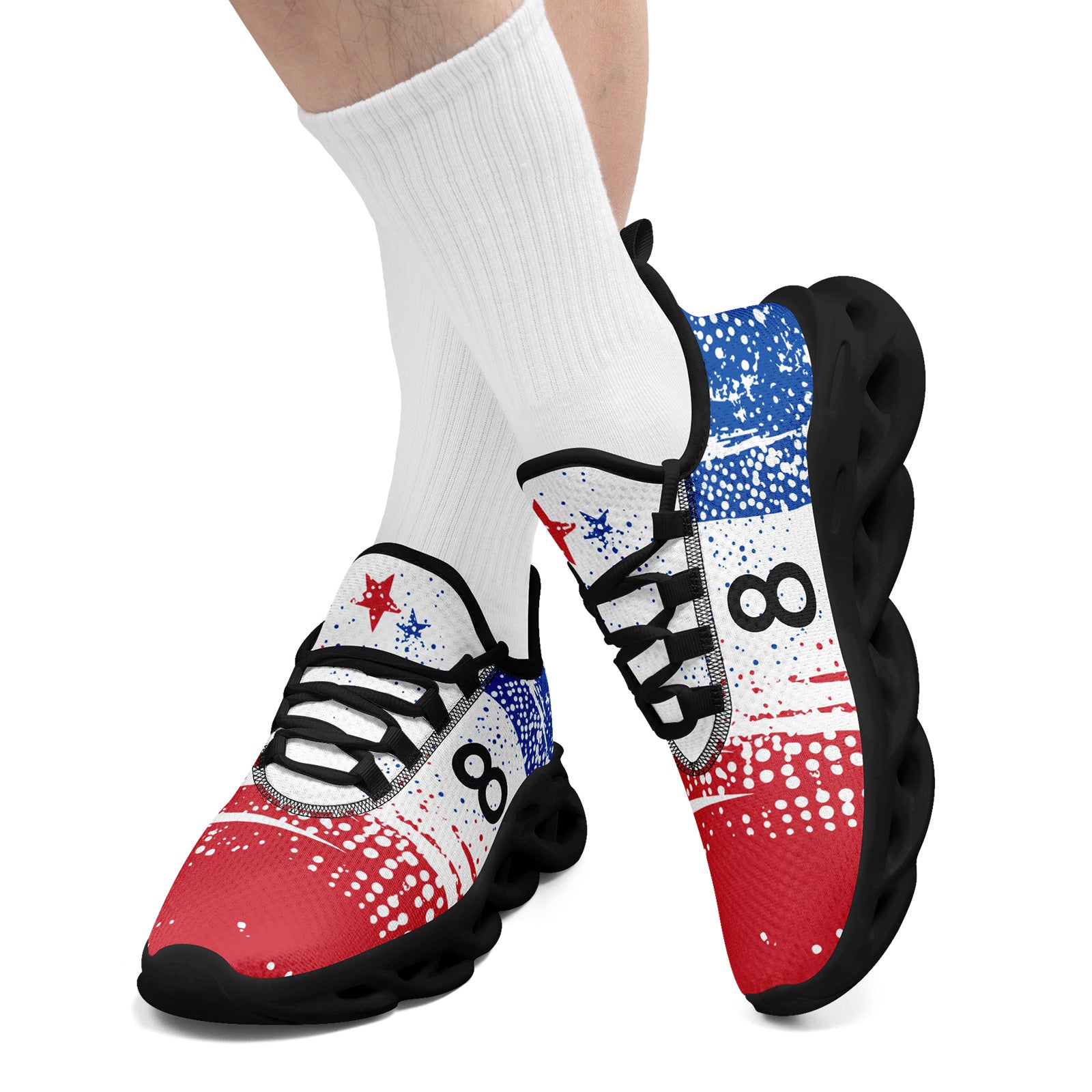 Custom South Korea 2026 World Cup Sneakers DIY Country Flag Running Shoes Lightweight Sport Shoes Gift for Football Fans Personalized Team Name and Logo FN003-F009114-9