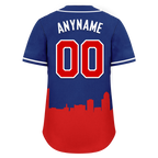 Custom Blue Red City Edition Personalized Authentic Baseball Jersey BSBJ01-D017136