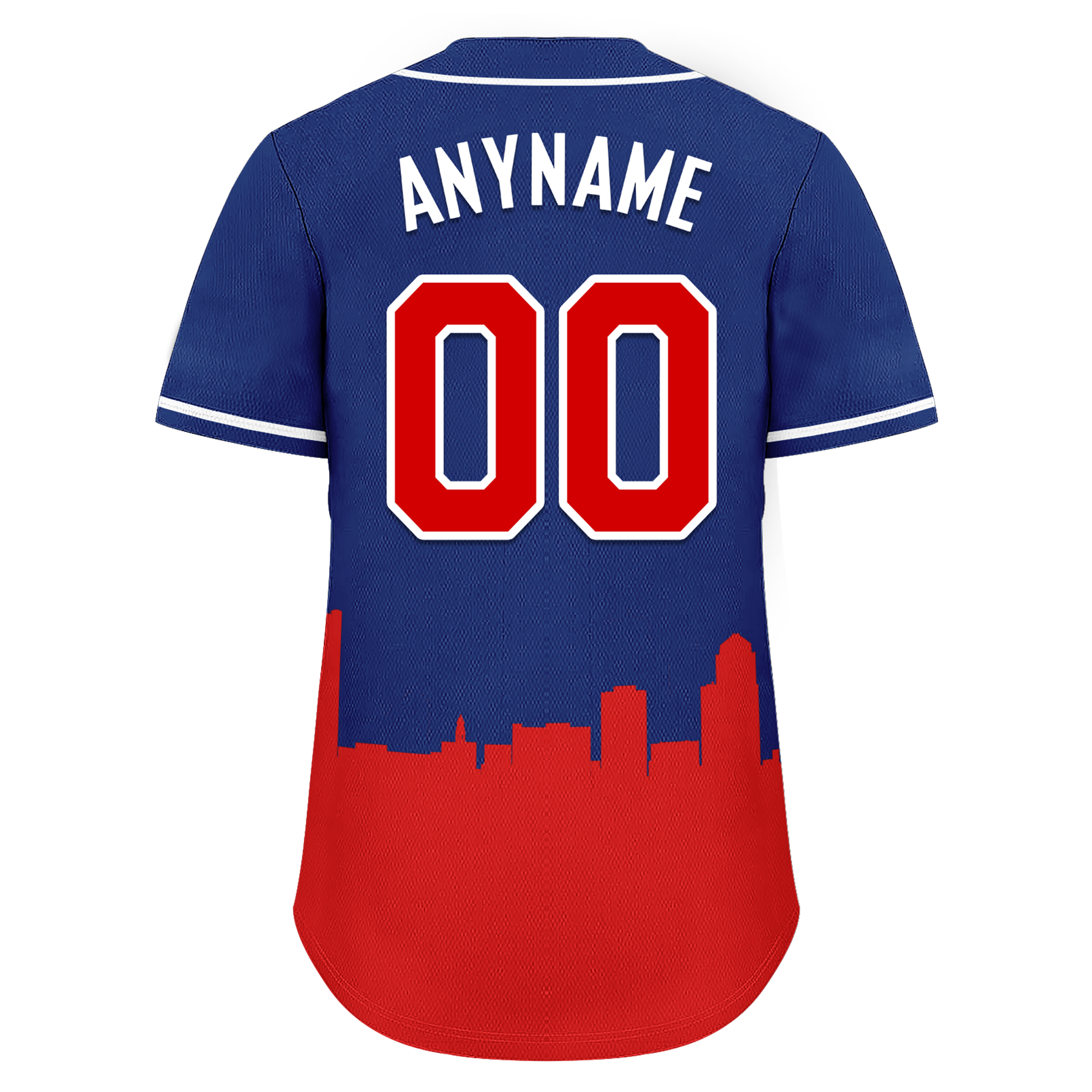 Custom Blue Red City Edition Personalized Authentic Baseball Jersey BSBJ01-D017136