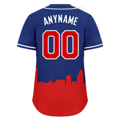 Custom Blue Red City Edition Personalized Authentic Baseball Jersey BSBJ01-D017136