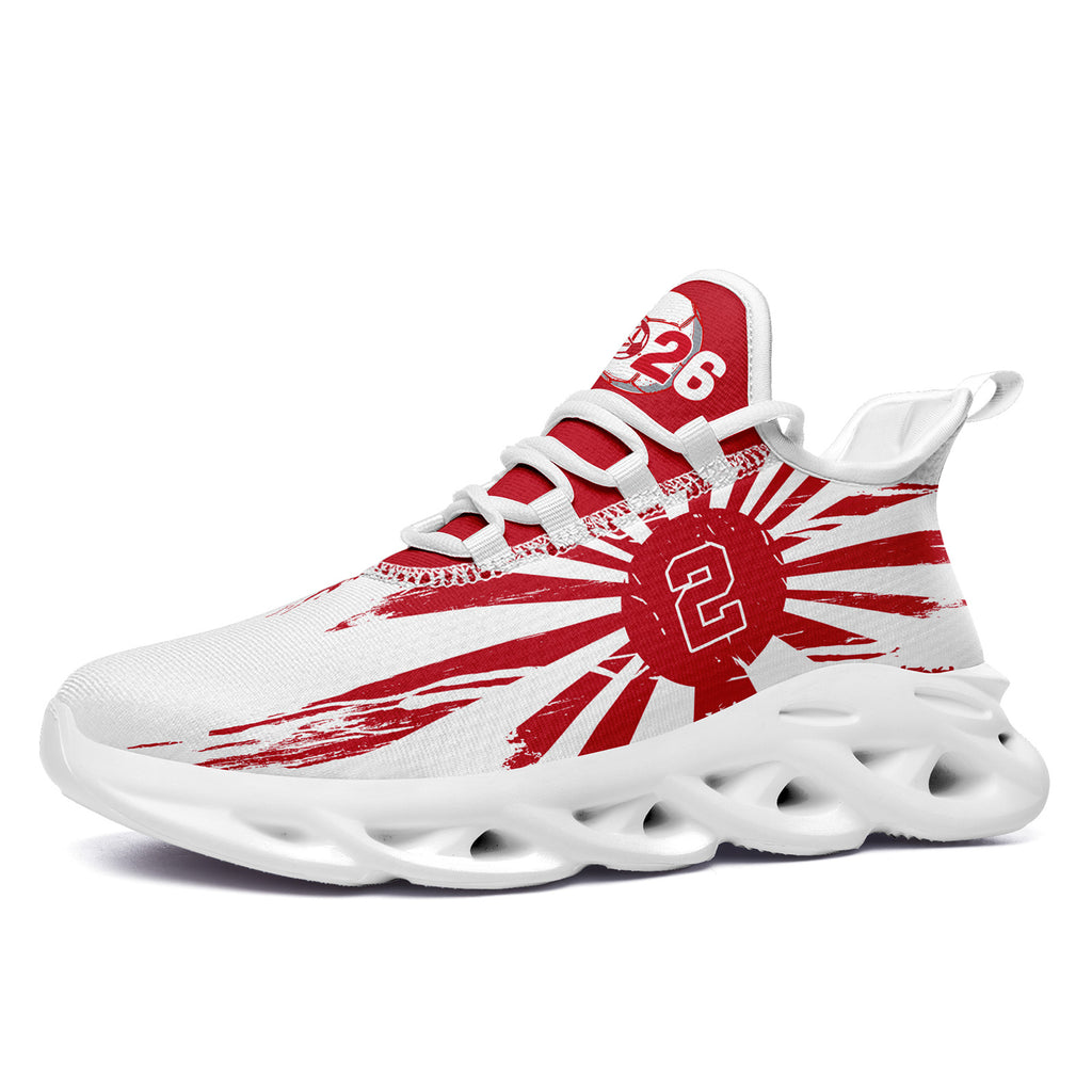 Custom 2026 World Cup Japan Sneakers DIY Country Flag Running Shoes Lightweight Sport Shoes Gift for Football Fans Personalized Team Name and Logo FN003-F023083-10