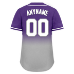 Custom Purple Grey Fade Fashion Personalized Authentic Baseball Jersey BSBJ01-D0a70cd