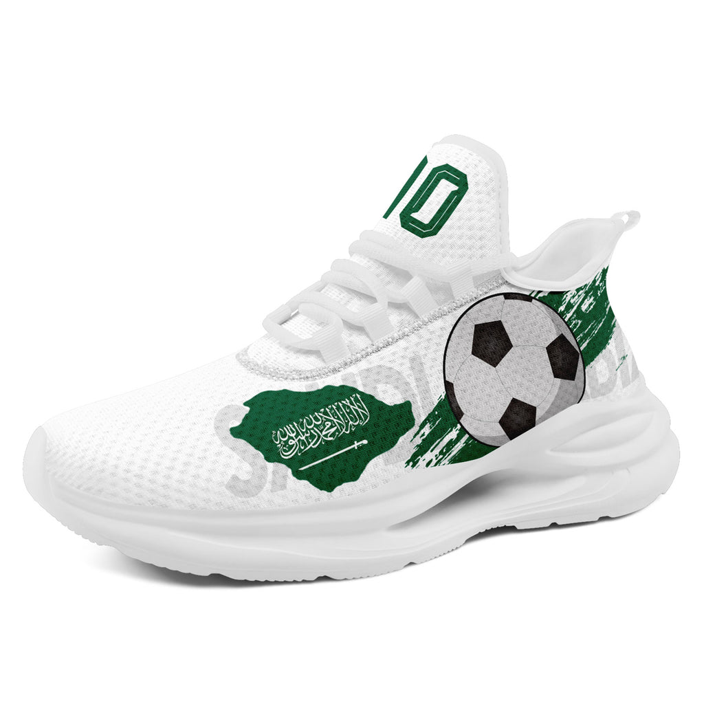 Custom Saudi Arabia 2026 World Cup Sneakers DIY Country Flag Running Shoes Lightweight Sport Shoes Gift for Football Fans Personalized Team Name and Logo FN079-F009093-5