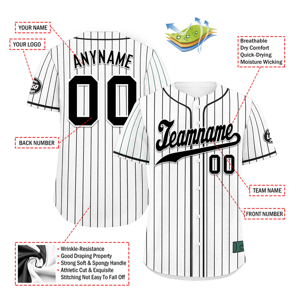 Custom Stripe Fashion Personalized Authentic Baseball Jersey BSBJ01-E025078-3