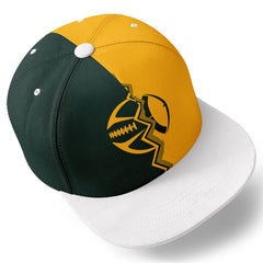 Custom Yellow Green Wisconsin Hat Sport Design Cap Stitched Adjustable Personalized PR067B-D028017-7