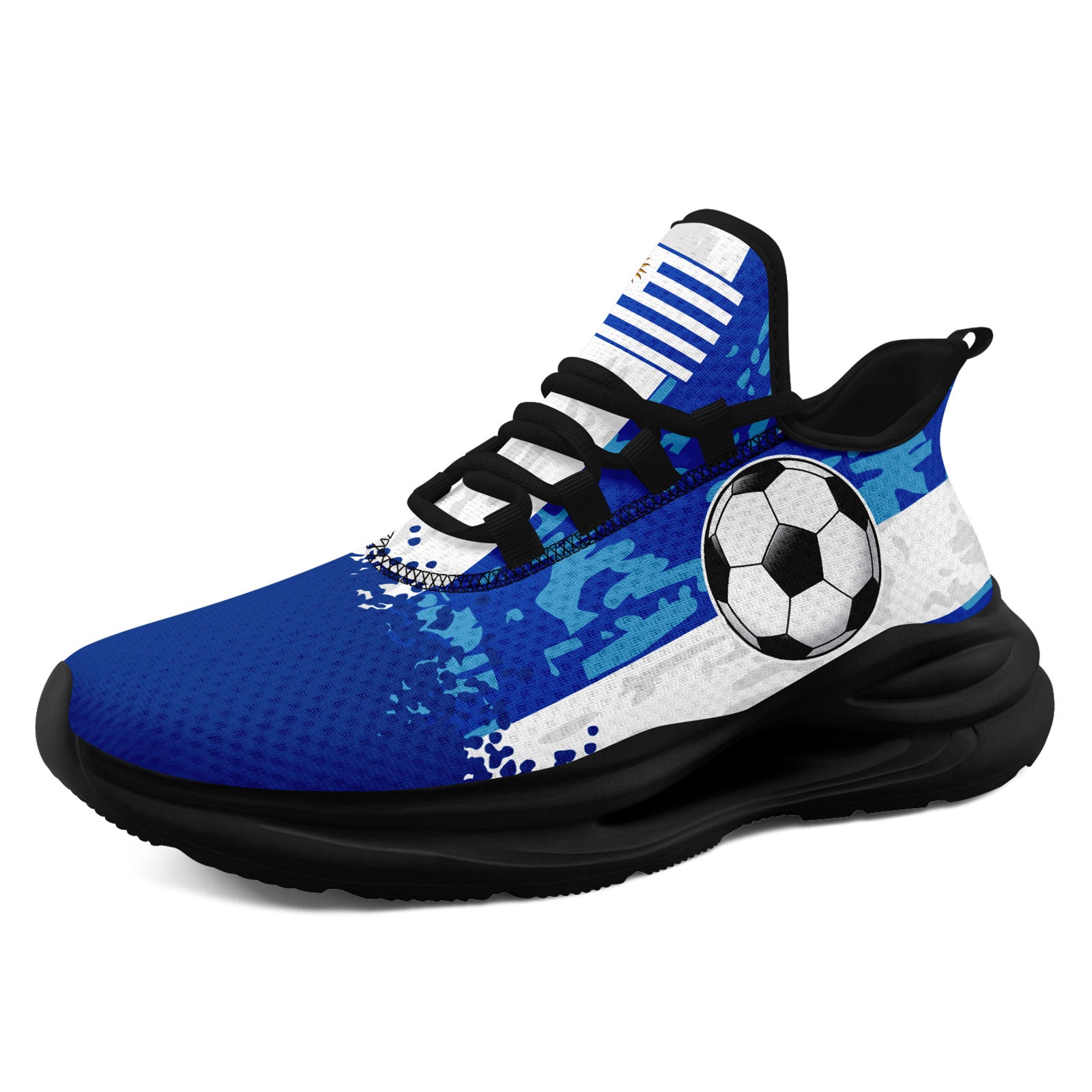 Custom Uruguay 2026 World Cup Sneakers DIY Country Flag Running Shoes Lightweight Sport Shoes Gift for Football Fans Personalized Team Name and Logo FN079-F009082-2