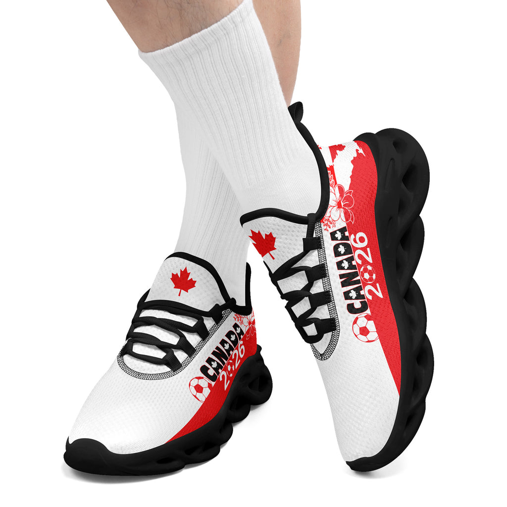 Custom 2026 World Cup Canada Sneakers DIY Country Flag Running Shoes Lightweight Sport Shoes Gift for Football Fans Personalized Team Name and Logo FN003-F023060-5