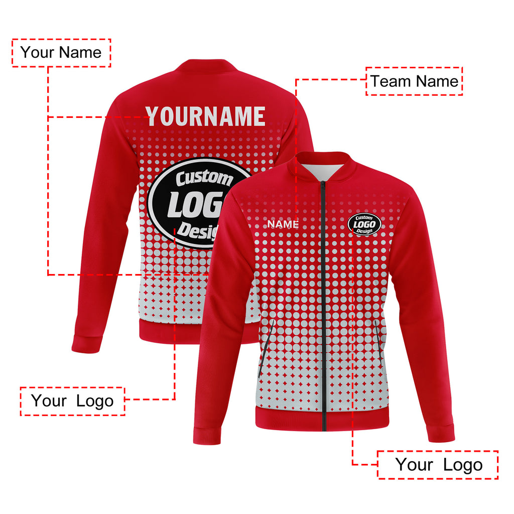 Custom Jacket Bomber Full-Snap Varsity Letterman Personalized Jacket PR092-D020346-1