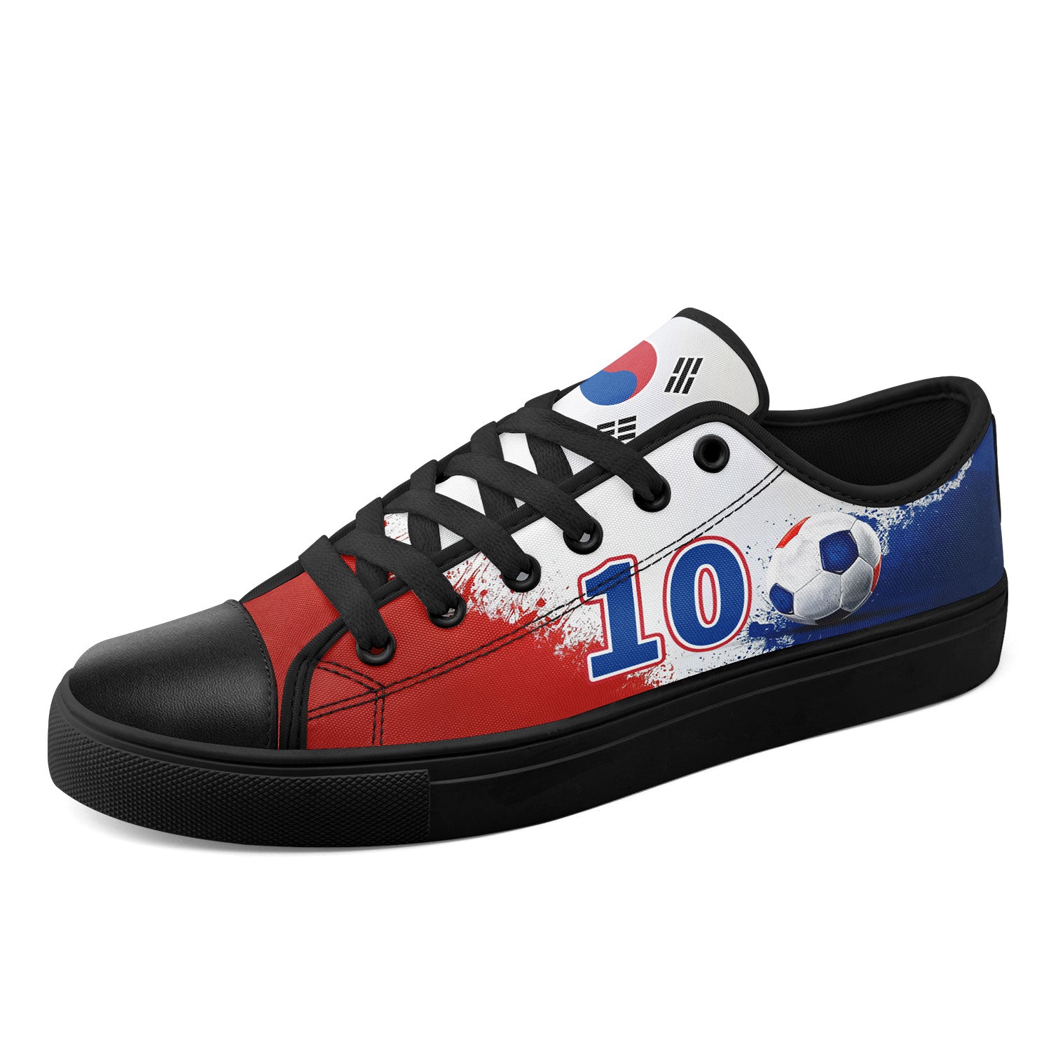 Custom South Korea 2026 World Cup Sneakers DIY Country Flag Running Shoes Lightweight Sport Shoes Gift for Football Fans Personalized Team Name and Logo FN027-F009081-4