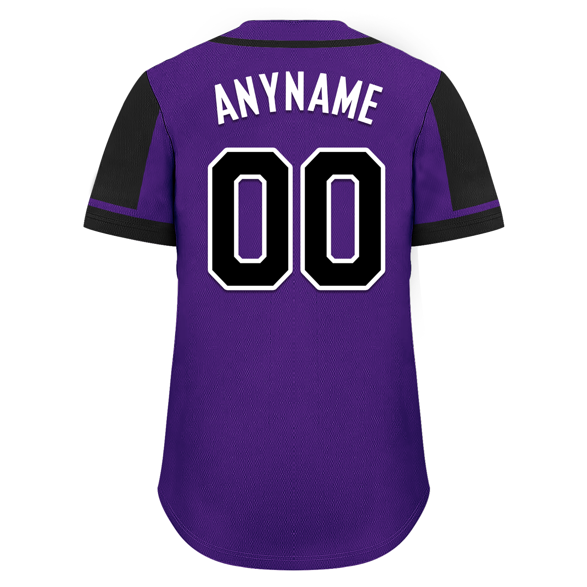 Custom Purple Black Raglan Sleeves Personalized Authentic Baseball Jersey BSBJ01-D017185
