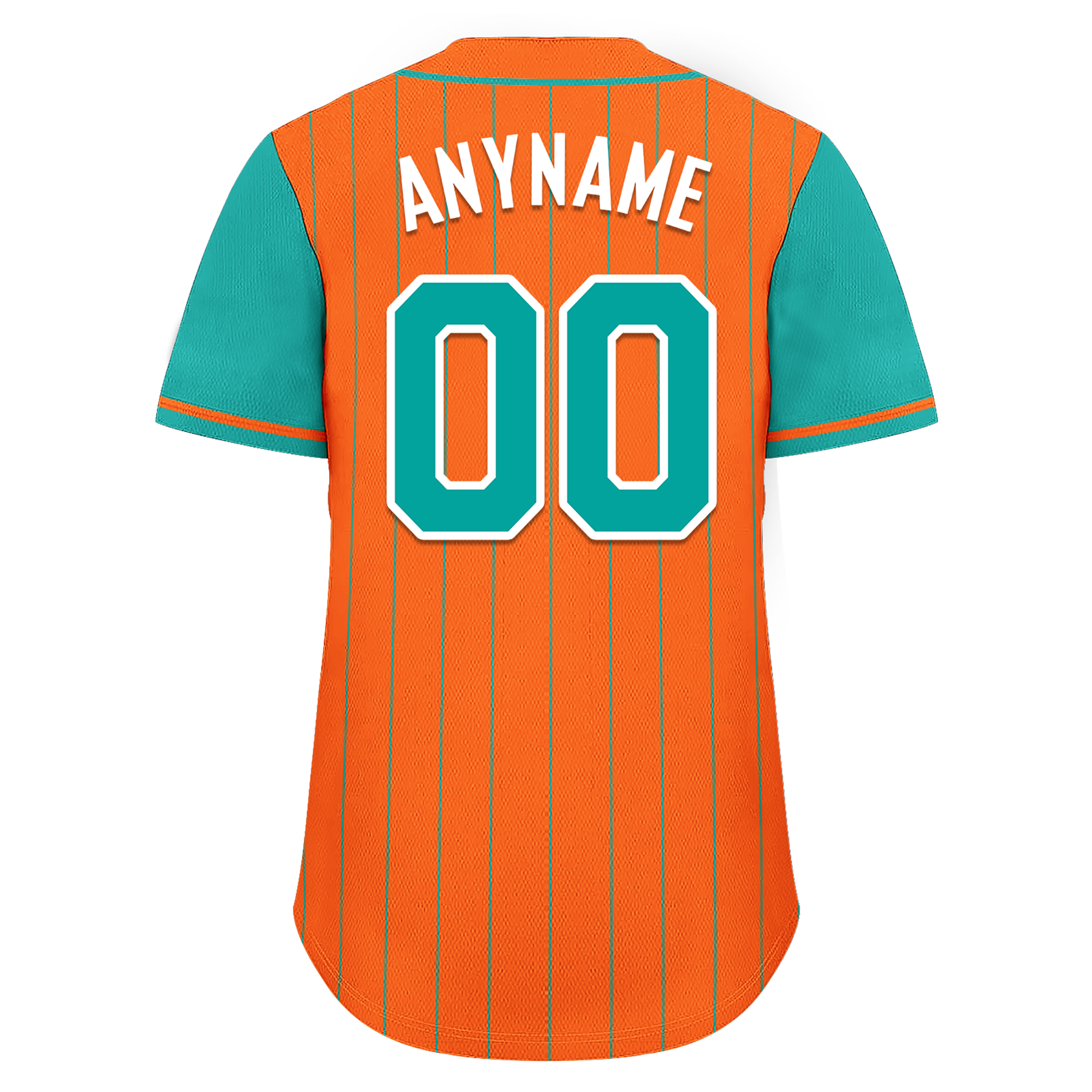 Custom Orange Cyan Stripe Fashion Personalized Authentic Baseball Jersey BSBJ01-D017234