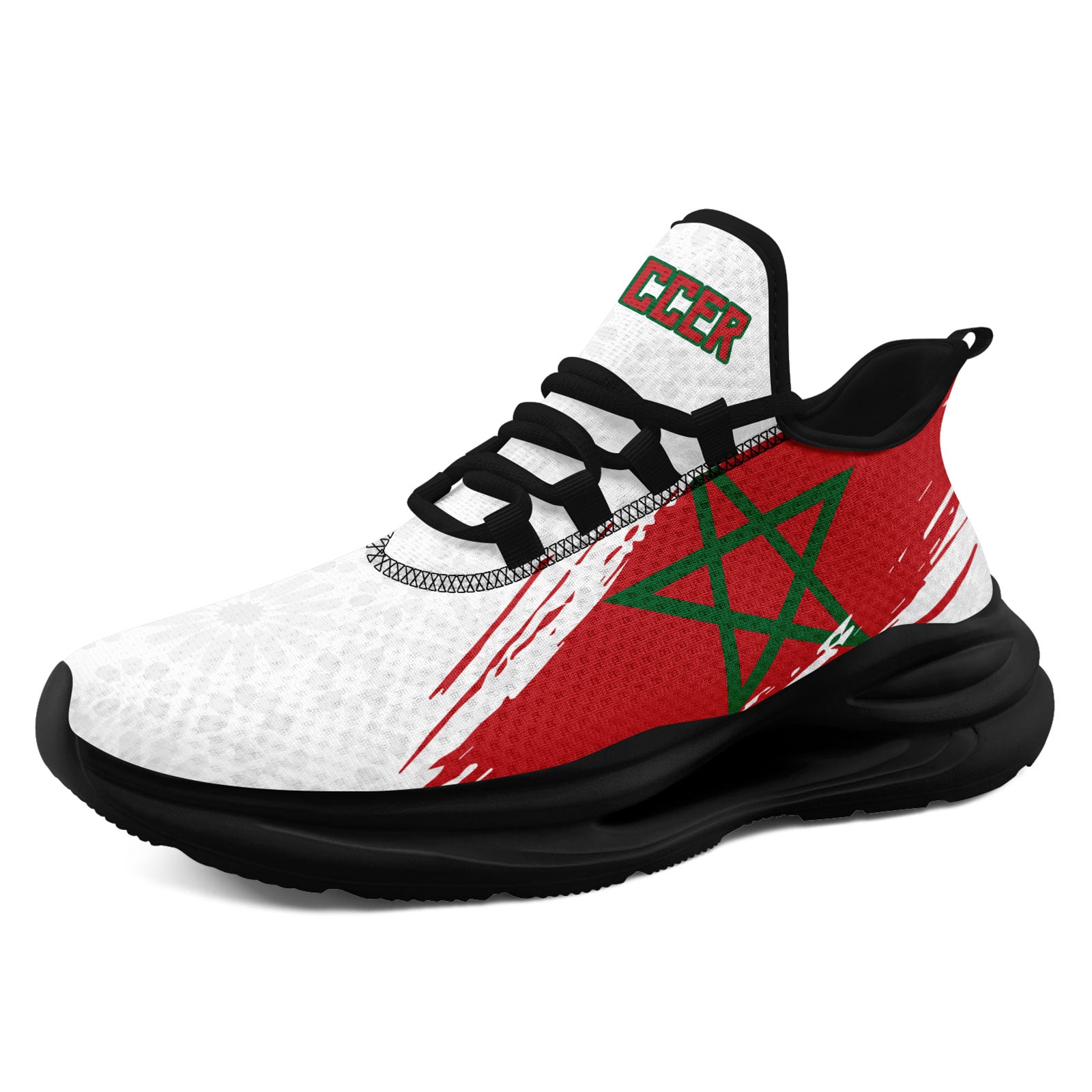 Custom Morocco 2026 World Cup Sneakers DIY Country Flag Running Shoes Lightweight Sport Shoes Gift for Football Fans Personalized Team Name and Logo FN079-F009083-5