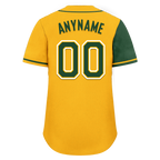 Custom Green Yellow Skull Fashion Personalized Authentic Baseball Jersey BSBJ01-D017154