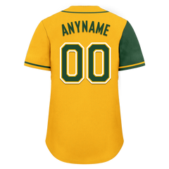 Custom Green Yellow Skull Fashion Personalized Authentic Baseball Jersey BSBJ01-D017154