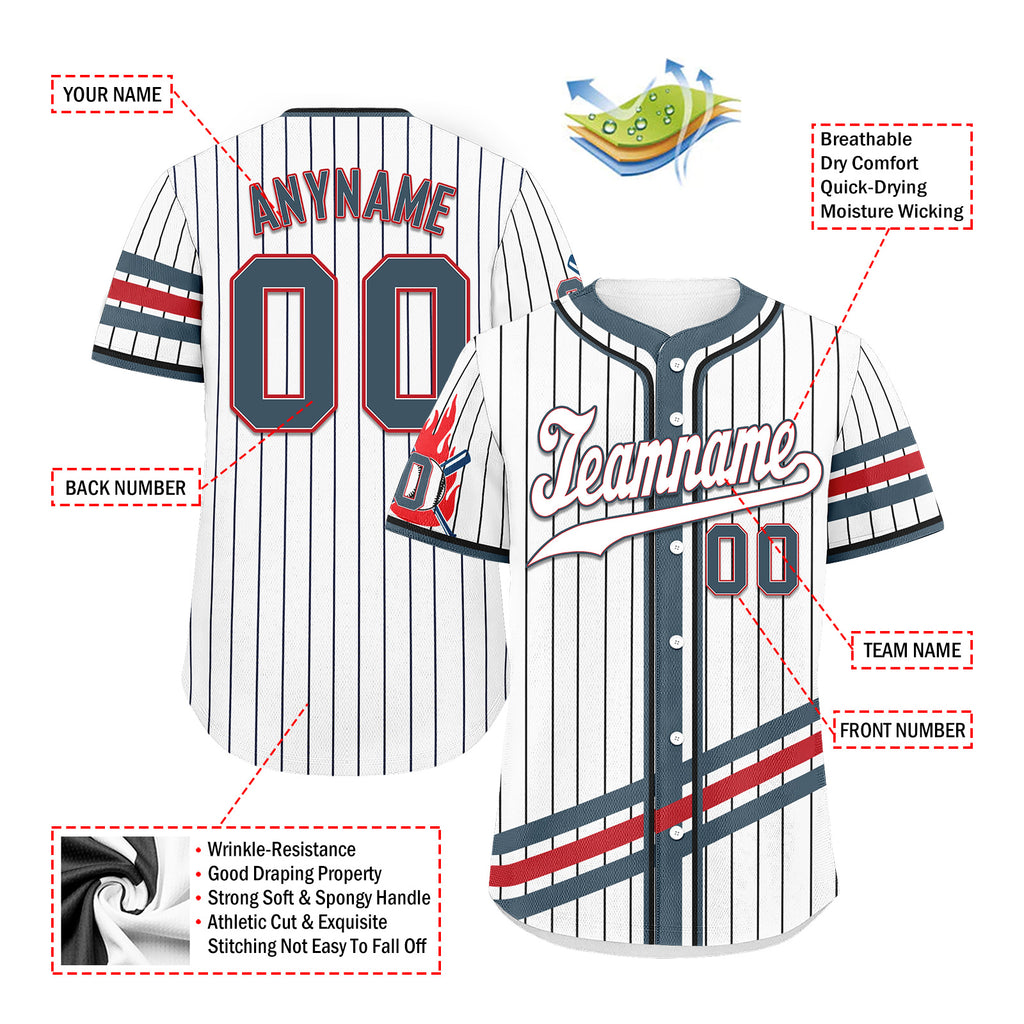 Custom Vintage Personalized Authentic Baseball Jersey BSBJ01-E025021-7
