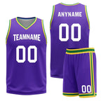 Custom Purple White Utah City Edition Personalized Reversible Basketball Set Sports Basketball Jersey BBJ01R-D0610-29-COOLMAX
