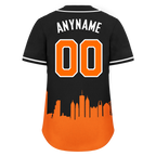 Custom Black Orange City Edition Personalized Authentic Baseball Jersey BSBJ01-D017133