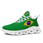 Custom 2026 World Cup Brazil Sneakers DIY Country Flag Running Shoes Lightweight Sport Shoes Gift for Football Fans Personalized Team Name and Logo FN003-F027045-1